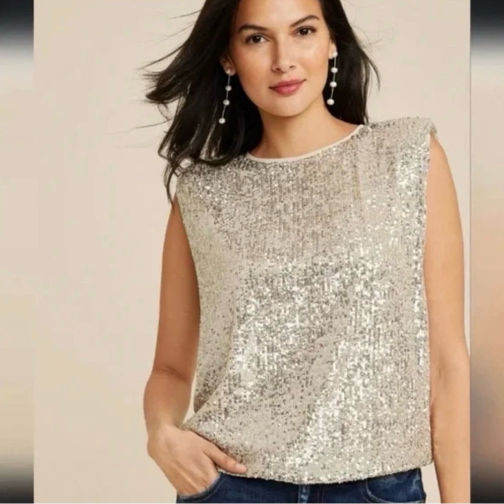 Maurice’s Edgely™ Sequin Padded Shoulder Top